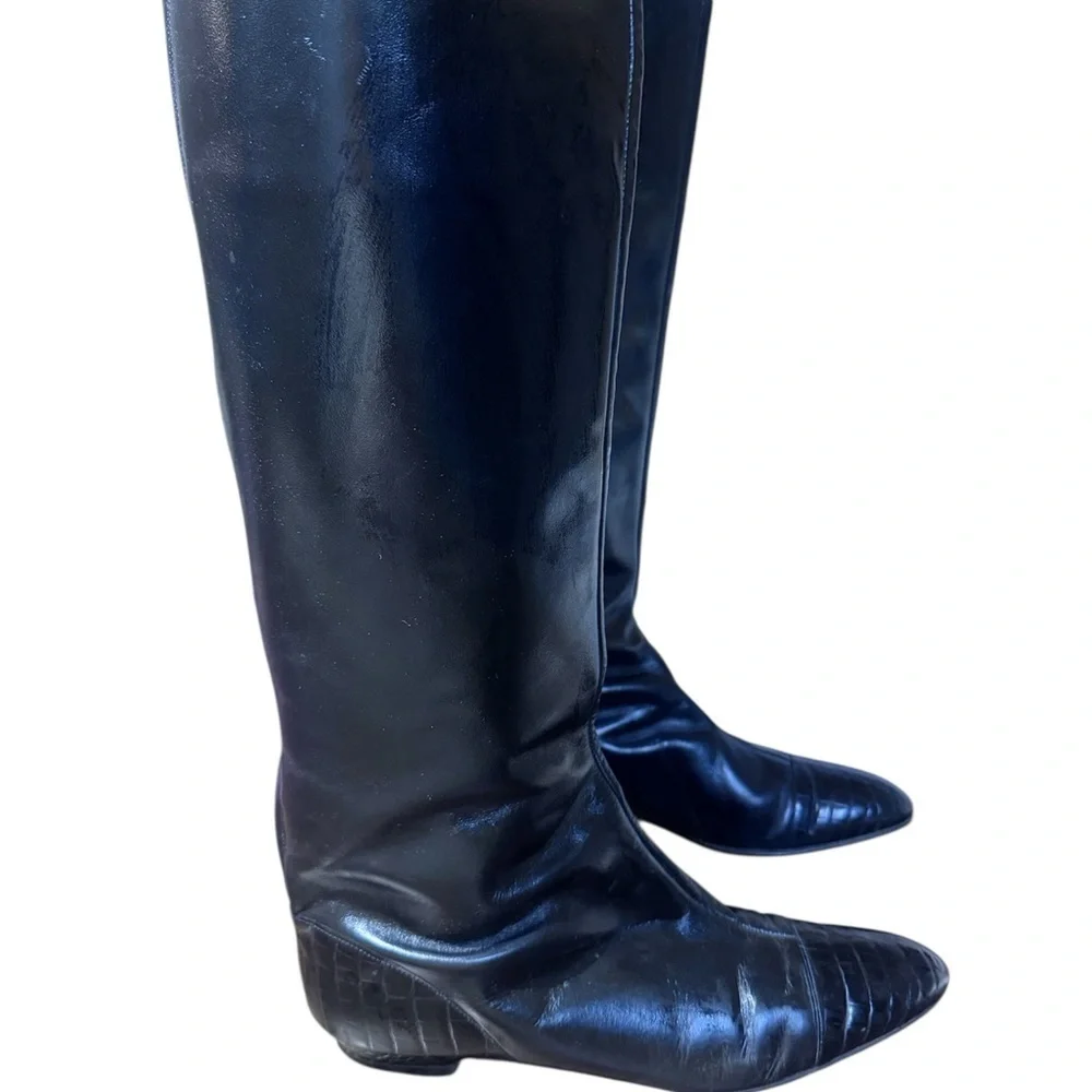 Elegant Black Over the Knee Boots